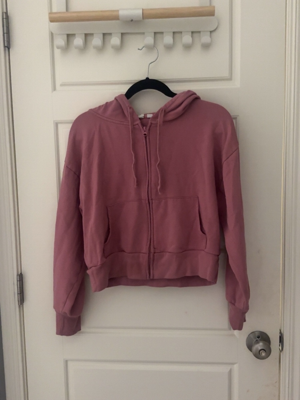 GAP Mauve Zip-Up Bomber Hoodie
